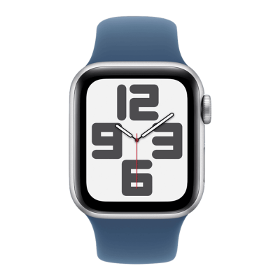 Apple Watch SE2 2024 40mm Silver Aluminium Case with Denim Sport Band M/L (MXED3)