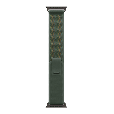 Apple Watch Ultra 2 49mm Black Titanium Case with Green Trail Loop - M/L