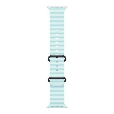 Apple Watch Ultra 2 49mm Black Titanium Case with Ice Blue Ocean Band (MYTC3+MYP83)