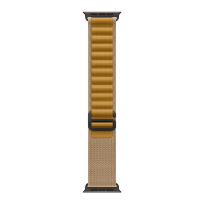 Apple Watch Ultra 2 49mm Black Titanium Case with Tan Alpine Loop - Medium
