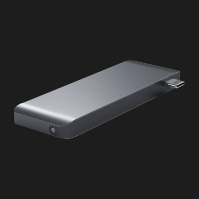 Адаптер Satechi Type-C USB 3.0 Passthrough Hub Space Gray (ST-TCUPM)