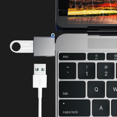 Адаптер Satechi Type-C USB Adapter Silver (ST-TCUAS)