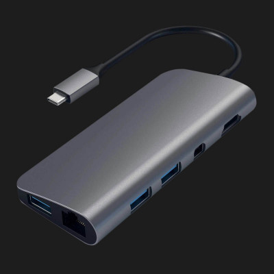 Адаптер Satechi Aluminum Type-C Multimedia Adapter Silver (ST-TCMM8PAS)