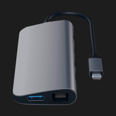 Адаптер Satechi Aluminum Type-C Multimedia Adapter Silver (ST-TCMM8PAS)