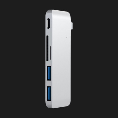 Адаптер Satechi Type-C USB 3.0 Passthrough Hub Silver (ST-TCUPS)