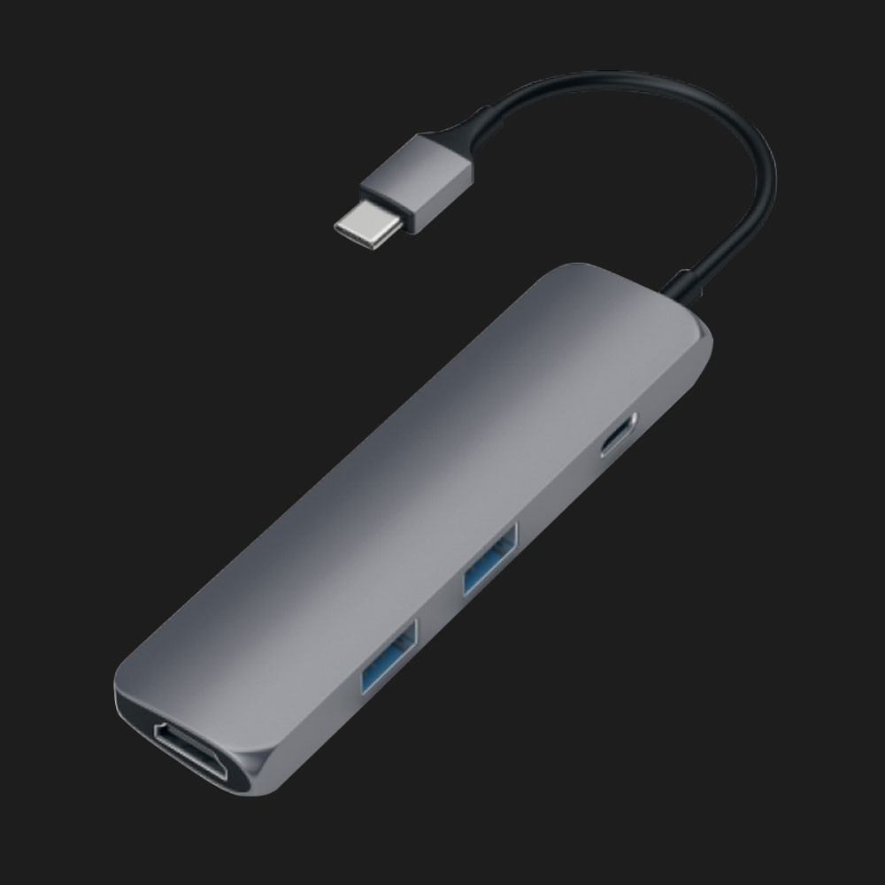 Адаптер Satechi Aluminum Type-C Slim Multi-Port Adapter 4K Silver (ST-CMAS)