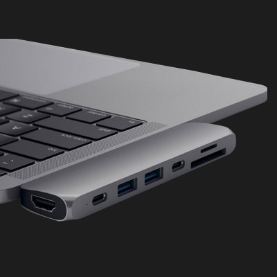Адаптер Satechi Aluminum Type-C Pro Hub Adapter Silver (ST-CMBPS)