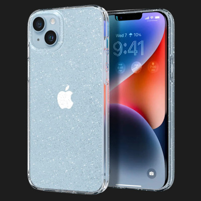 Чохол Spigen Liquid Crystal Glitter для iPhone 14 (Crystal Quartz)