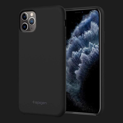 Чохол Spigen Silicone Fit для iPhone 11 Pro Max (Black)