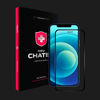 Захисне скло NEU Chatel Full 2.5D Crystal для iPhone 12 Pro/12