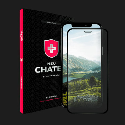 Захисне скло NEU Chatel Full 2.5D Crystal для iPhone 12 Pro Max