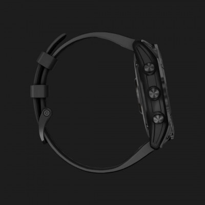 Garmin Fenix 7X Sapphire Solar Black DLC Titanium with Black Band (010-02541-22)