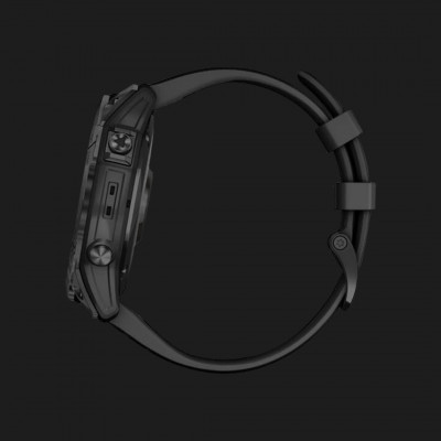 Garmin Fenix 7X Sapphire Solar Black DLC Titanium with Black Band (010-02541-22)
