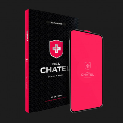 Захисне скло NEU Chatel Full 3D Crystal для iPhone XR/11