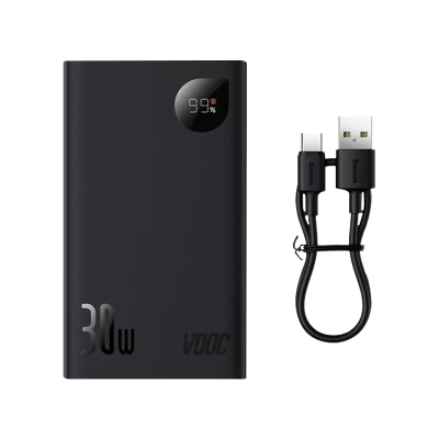 Доп батерея Baseus Adaman 2 Display Fast Charge 20000mAh 30W Black (PPAD050001)