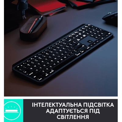 Клавіатура LOGITECH MX Keys for Mac Advanced - SPACE GREY (920-009558)