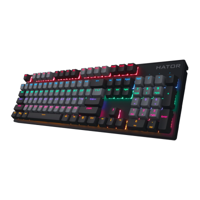 Клавiатура HATOR Starfall Rainbow Origin Red (HTK-608-BGB)