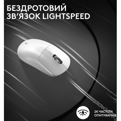 Миша LOGITECH G Pro X Superlight 2 Lightspeed White (910-006638)