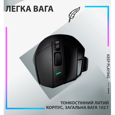 Миша LOGITECH G502 X LIGHTSPEED, Black (910-006180)
