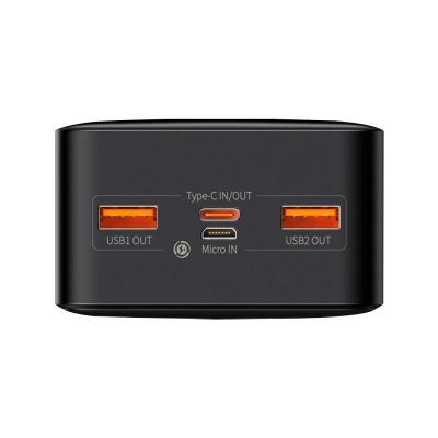 Доп батерея Baseus Bipow Digital Display 15W 20000mAh Black (PPDML-J01)