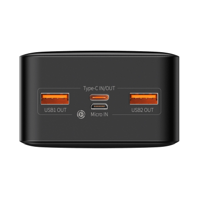 Доп батерея Baseus Bipow Digital Display 20W 30000mAh Black (PPDML-N01)