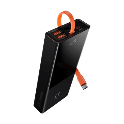 Доп батерея Baseus Elf Digital Display 65W 20000mAh Black (PPJL000001)