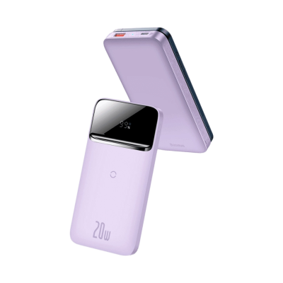 Доп батерея Baseus Magnetic Wireless 20W 10000mAh Purple (PPCX010005)