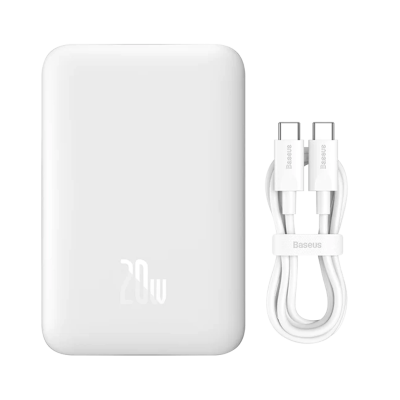 Зовнійшній акумулятор Baseus Magnetic Mini 10000mAh 20W White (PPCX030002)