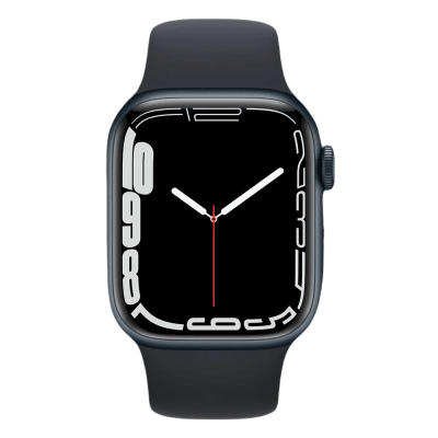 Apple Watch Series 7 41mm Midnight Aluminum Case with Midnight Sport Band (MKMX3)