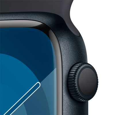 Apple Watch Series 9 45mm Midnight Aluminum Case with Sport Band