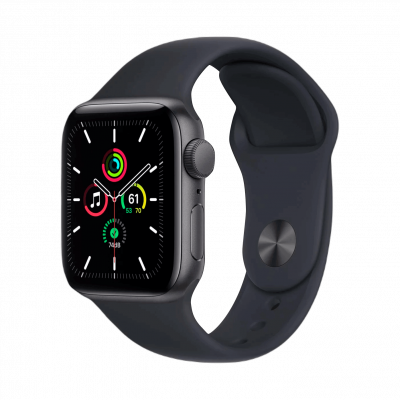 Apple Watch Series SE 40mm Space Gray with Midnight Sport Band (MKQ13)