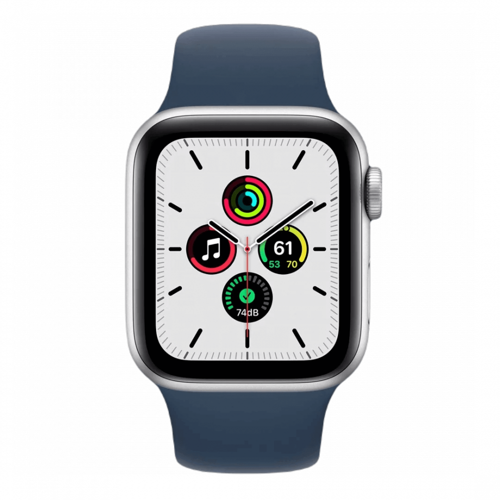 Apple Watch Series SE 40mm Silver with Abyss Blue Sport Band (MKNY3)